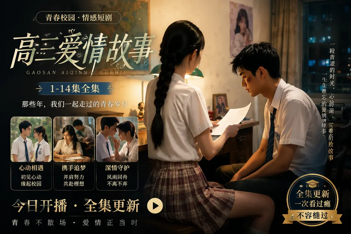 黄豆AI出品真人短剧《高三爱情故事》-高三爱情故事全集高清资源下载-无删减HD画质免费在线观看